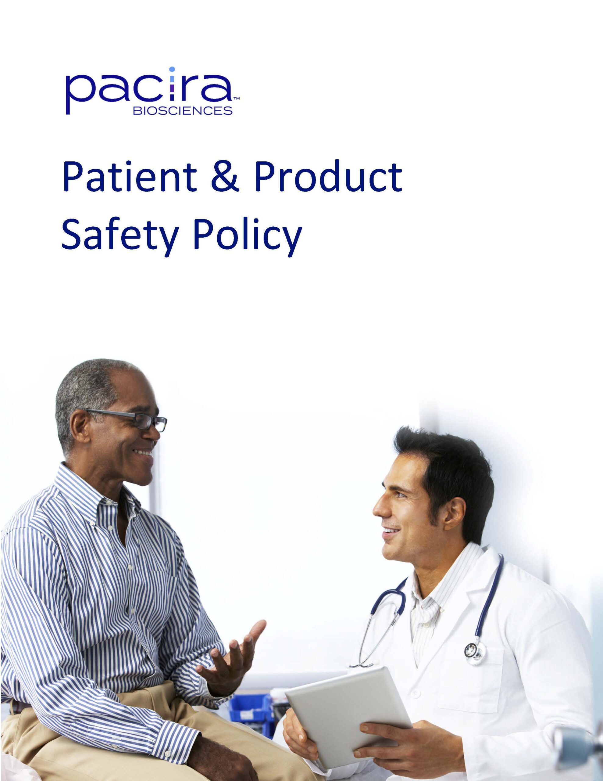 Patient and Product Safety Policy
